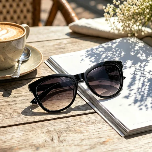 Vista 6 de EASY READ Lentes de sol bifocales de lectura para mujer, a la moda, con protección UV400 (aumento 1.00, negro)