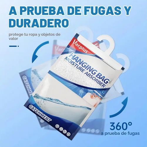 Vista 6 de Vacplus Absorbedor de humedad, 14 onzas colgantes, fuerte absorción, sin