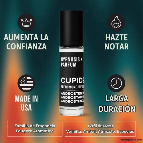 Vista 3 de Cupids Hypnosis Roll-on 0.3 fl oz para hombres - Perfume de feromonas de aceite original para hombres