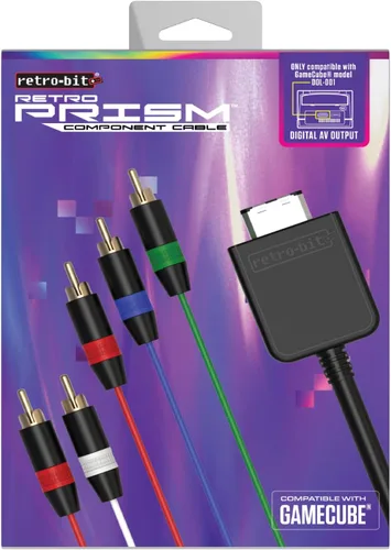 Vista 5 de Retro-Bit Cable de componentes de prisma retro para Gamecube