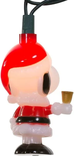 Vista 7 de Peanuts Kurt Adler UL 10-luz Juego de luces Snoopy con traje de Santa