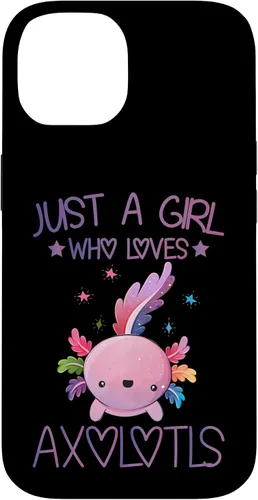Vista 4 de Just A Girl Who Loves Axolotls Lover Gifts Kawaii Axolotls Case for iPhone 17