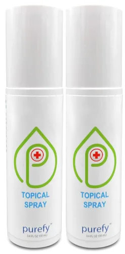 Vista 9 de PUREFY Spray tópico (3.4 onzas) calmante para la cara y el cuerpo, tecnología Purefypro Dermal HOCL, soporte natural para el cuidado de la piel