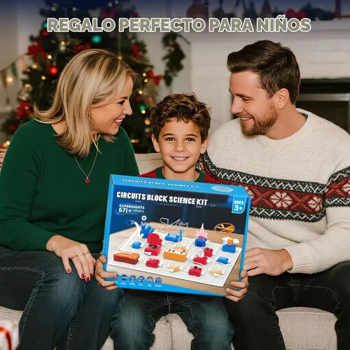 Vista 6 de Kit de ciencia para niños, juguete STEM de exploración electrónica 671+ proyectos