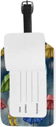 Vista 4 de Guitong Viaje Equipaje Etiqueta de Equipaje Siete Caballos Significancia Mochila Etiqueta Maleta Viaje Identificador de Cuero Inteligente Viaje