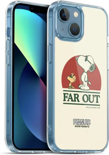 Vista 51 de Head Case Designs Funda de gel suave con licencia oficial de Peanuts Freak Flag Fly Woodstock 50th compatible con Apple iPhone 7 Plus/iPhone 8 Plus