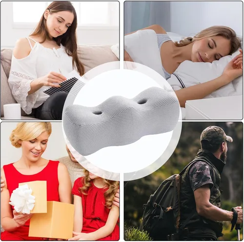 Vista 4 de Almohada para debajo de las piernas – Cojín de contorno, bloque de apoyo Cuña ortopédica de espuma viscoelástica, almohada de elevación ajustable
