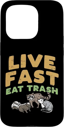 Vista 14 de iPhone 16 Fast Live Eat Trash Raccoon Opossum Skunk Street Cats Gift Case