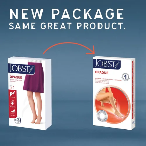 Vista 4 de Medias de compresión Jobst de 15 a 20 mmHg, opacas, altura a la rodilla