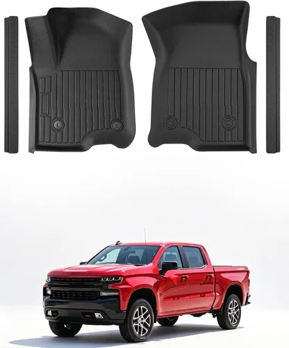 Vista 9 de Alfombrillas para suelo de Dodge Durango 2016-2025 2026 de 6 asientos, protector de carga para todo tipo de clima, TPE resistente, impermeable