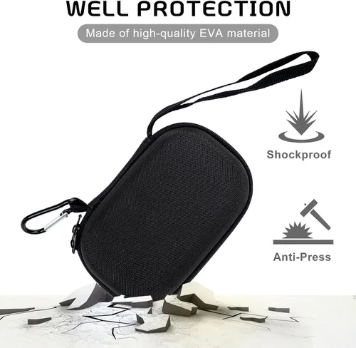 Vista 6 de MGZNMTY Estuche para inhalador de asma, almacenamiento y viaje, práctico estuche para inhalador para adultos y niños (solo estuche) (negro claro)
