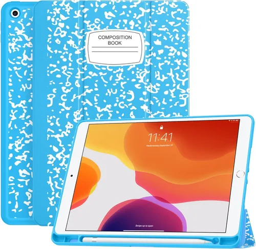 Vista 17 de Soke - Funda para iPad de 9ª generación 2021/8ª generación 2020/7ª generación 2019 con soporte para lápices - Funda de protección premium a prueba
