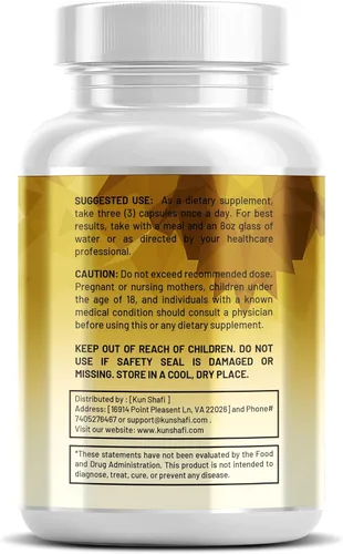 Vista 7 de Complejo Shilajit - Musgo marino, Tongkat Ali, Ashwagandha, Ginseng, zinc, CoQ10, PQQ y magnesio - Cápsulas de ácido fúlvico para energía, vitalidad