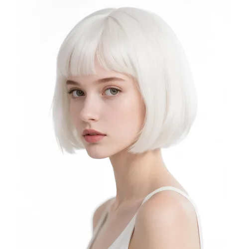 Vista 22 de Onedor - Peluca de cabello corto y recto de 10 pulgadas para cosplay, peluca Bob (Negro)