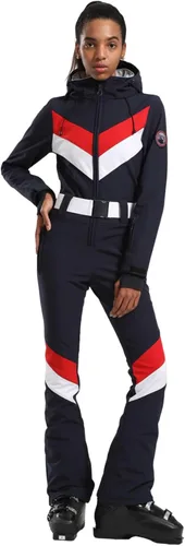 Vista 59 de GSOU SNOW Traje de esquí para mujer, traje de nieve delgado de una pieza, chaqueta de nieve, impermeable, resistente al viento, deportes al aire