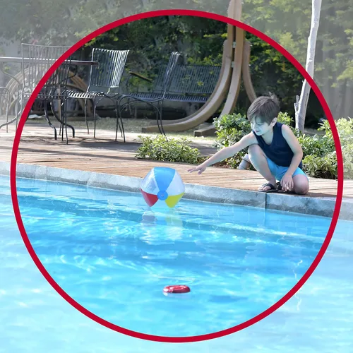 Vista 6 de Lifebuoy Sistema de alarma de piscina - Sensor de movimiento de piscina con algoritmo avanzado - Alarma inteligente para piscina que es controlada