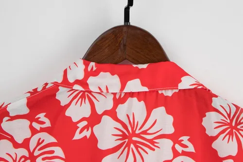 Vista 4 de CONGJI Camisa hawaiana para hombre, camisas de playa tropicales de verano, camisas de manga corta con botones, camisas Aloha casuales con botones