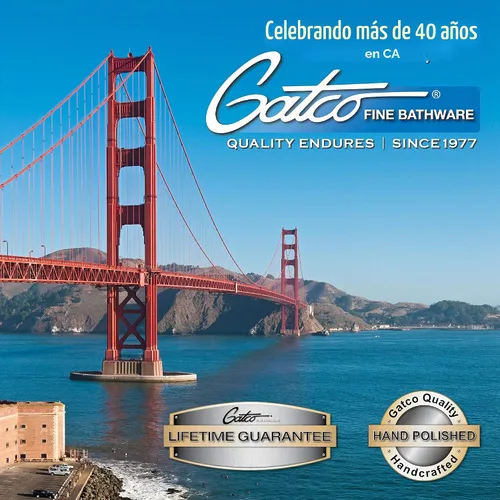 Vista 3 de Gatco Estilo, soporte para toallas para mueble, 1546 Cromado