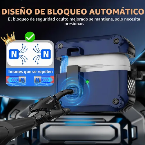 Vista 3 de Pohgelan Compatible con AirPods Pro 2ª/1ª funda (azul)