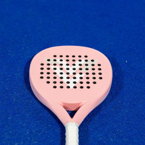 Vista 6 de VALA Una pala de pádel: fibra de carbono ligera, diseño absorbente de golpes, forma redonda, textura de agarre extra para giro y control, Pala