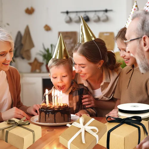 Vista 7 de Cinta de terciopelo de doble cara de 3/8 pulgadas, 10 yardas de cinta de terciopelo para decoración de coronas de Navidad, envoltura de regalos Camel