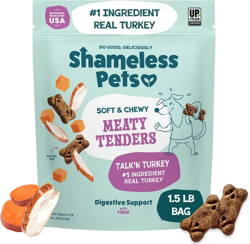 Vista 20 de Shameless Pets Golosinas suaves y masticables para perros, Bacon Me Crazy Meaty Tenders, 8 onzas, el tocino real es el primer ingrediente, sin
