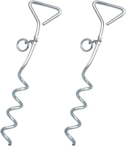 Vista 2 de Camco 42572 Anclaje en espiral de 12 pulgadas con anillo