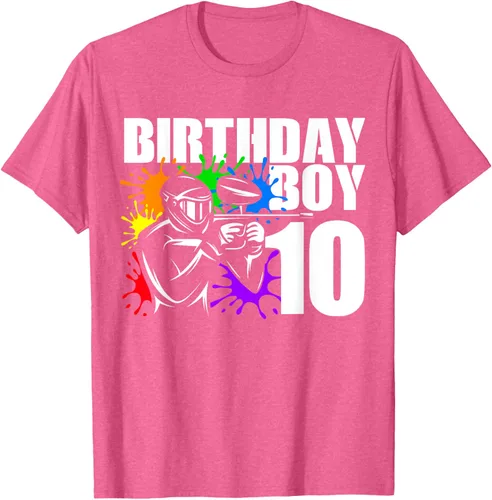 Vista 21 de Camiseta de 10 años de antigüedad, fiesta de cumpleaños para niños, Negro, S