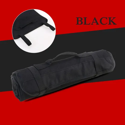 Vista 3 de Lurrose Bolsa de herramientas rodante portátil plegable alicates destornillador, llave inglesa, estuche de transporte, bolsa enrollable, organizador