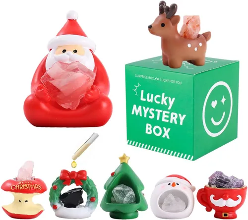 Vista 2 de Caja Sorpresa Temática de Cristal Diamante Ángel Mariposa Gato, Bolsa Misteriosa Figura de Acción de Diseño Aleatorio Figurita Coleccionable