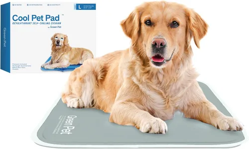 Vista 8 de The Green Pet Shop Cool Pet Pad – Extra pequeña, azul – Auto-refrigerante, alfombrilla activada por presión para perros y gatos de 0 a 8 libras