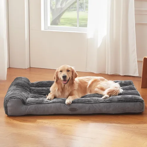 Vista 7 de Camas para perros de razas pequeñas y medianas, sofá cama para perros con almohada para jaula de perrera, cama súper suave para mascotas