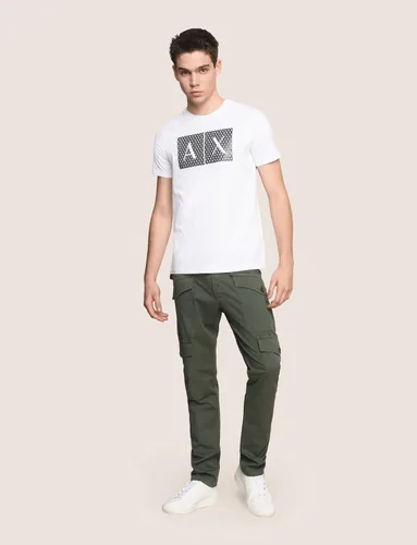 Vista 9 de AX Armani Exchange - Camiseta con logotipo de cuello redondo para hombre