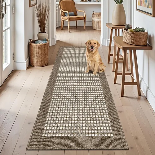 Vista 55 de Ileading Tapete para puerta de interior de 24 x 36 pulgadas, absorbente para perros, tapete de bajo perfil para entrada pequeño con respaldo de goma