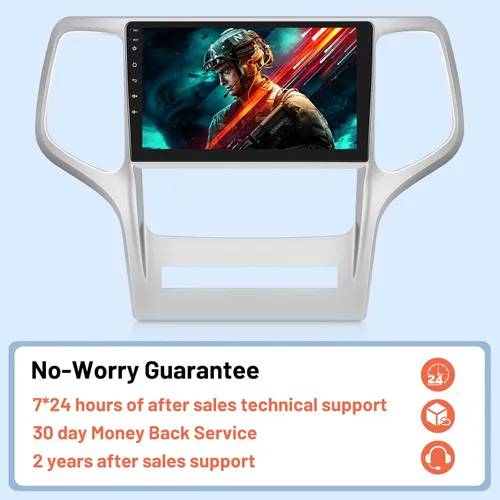 Vista 7 de [2G+32G] Radio de coche Android para Jeep Grand Cherokee 2008 2009 2010 2011 2012 2013, pantalla táctil de 9 pulgadas, estéreo de juego