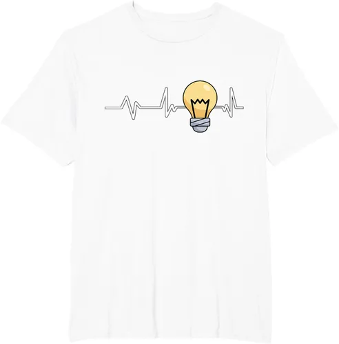 Vista 53 de Bombilla Heartbeat bombilla regalo bombilla bombilla camiseta Negro
