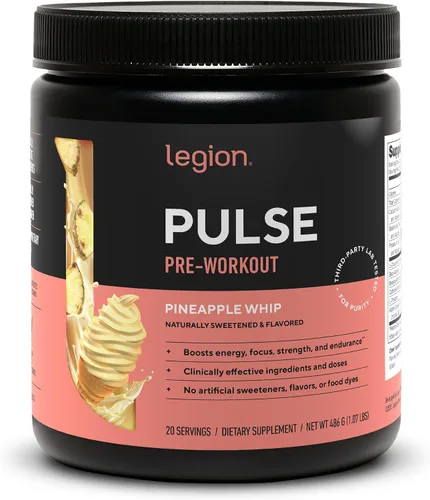 Vista 11 de LEGION Pulse Pre Workout - Bebida preentrenamiento de óxido nítrico totalmente natural para aumentar la energía, sin creatina, endulzada