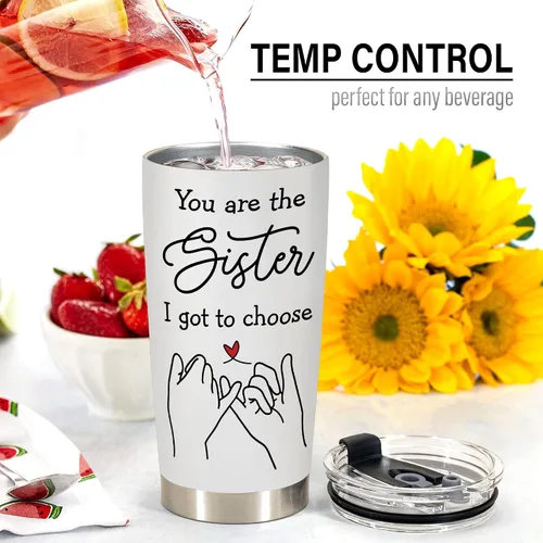 Vista 5 de Tazas de Mejor Amiga - Tazas de Viaje de 20oz para Mejores Amigas y Amigos - Regalos de Cumpleaños de Mejor Amiga