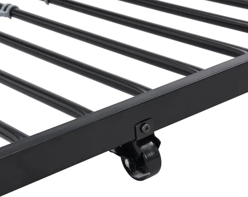 Vista 6 de Merax Litera de metal resistente de tamaño individual sobre individual con nido y escalera extraíble, se puede dividir en dos camas, no necesita