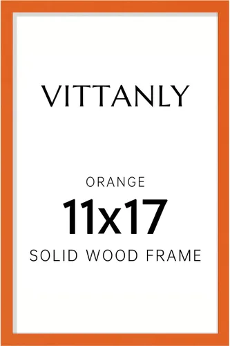 Vista 140 de Vittanly - Marco de fotos de 4 x 6 pulgadas de madera maciza con plexiglás, incluye paspartú de 3,5 x 5, para colgar en la pared o poner sobre una