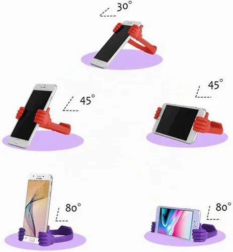 Vista 5 de Kinizuxi Soporte de Pulgar para Celular de Escritorio para Navidad, Soporte Universal Flexible para Celular para Soporte de Tableta, Soporte