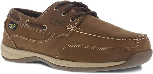 Vista 2 de Works Sailing Club - Puntera de acero para hombre, color marrón