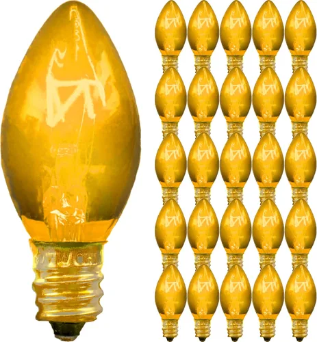 Vista 11 de EST. LEE DISPLAY L D 1902 Cadena de luces C9 de cerámica para interiores y exteriores, bombillas de repuesto de Navidad E17, enchufe C-9