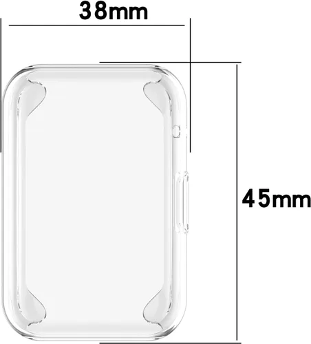 Vista 2 de Funda protectora diseñada para Huawei Watch FIT Special Edition/Fit New/Watch Fit Funda protectora TPU a prueba de golpes Marco de parachoques 3
