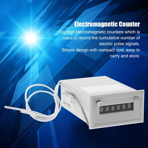 Vista 7 de Contador electromagnético CSK6-NKW Contador de pulso de 6 dígitos (DC 12V)