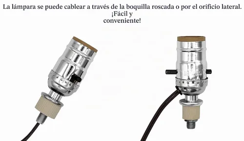 Vista 8 de Creative Hobbies ML93H kit para hacer una lámpara de acabado en plata, con todas las partes necesarias e instrucciones