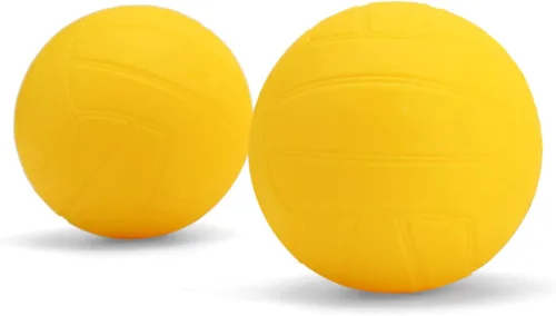 Vista 7 de Spike - Pelotas de repuesto Pelotas de juego de red redonda Pelota extra de rebote fuerte Pelota de goma amarilla de 3.5 pulgadas Piscina
