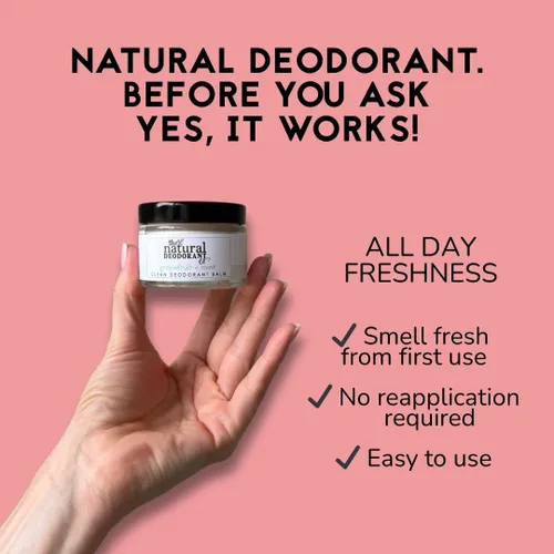 Vista 2 de The Natural Deodorant Co, Clean Bálsamo Desodorante Palmarosa + Mandarina 1.94 oz