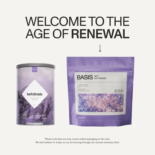Vista 2 de Synchro - Ketobasis MCT Oil Powder, Bebida energética cerebral y corporal derivada de coco, suplemento cerebral con ácido caprílico, alternativa a