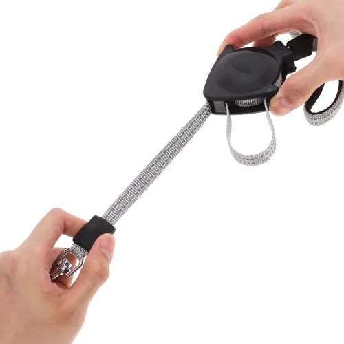 Vista 8 de Alipis Correa retráctil automática para perro, cuerda de tracción telescópica de gran tamaño, mango cómodo para caminar, trotar, senderismo